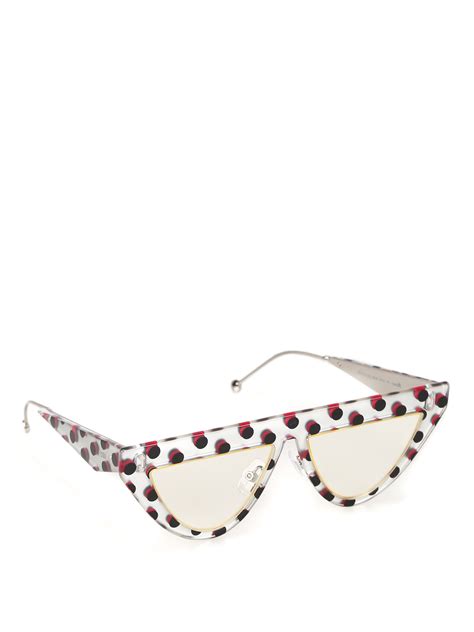 fendi defender polka dot sunglasses|Fendi .